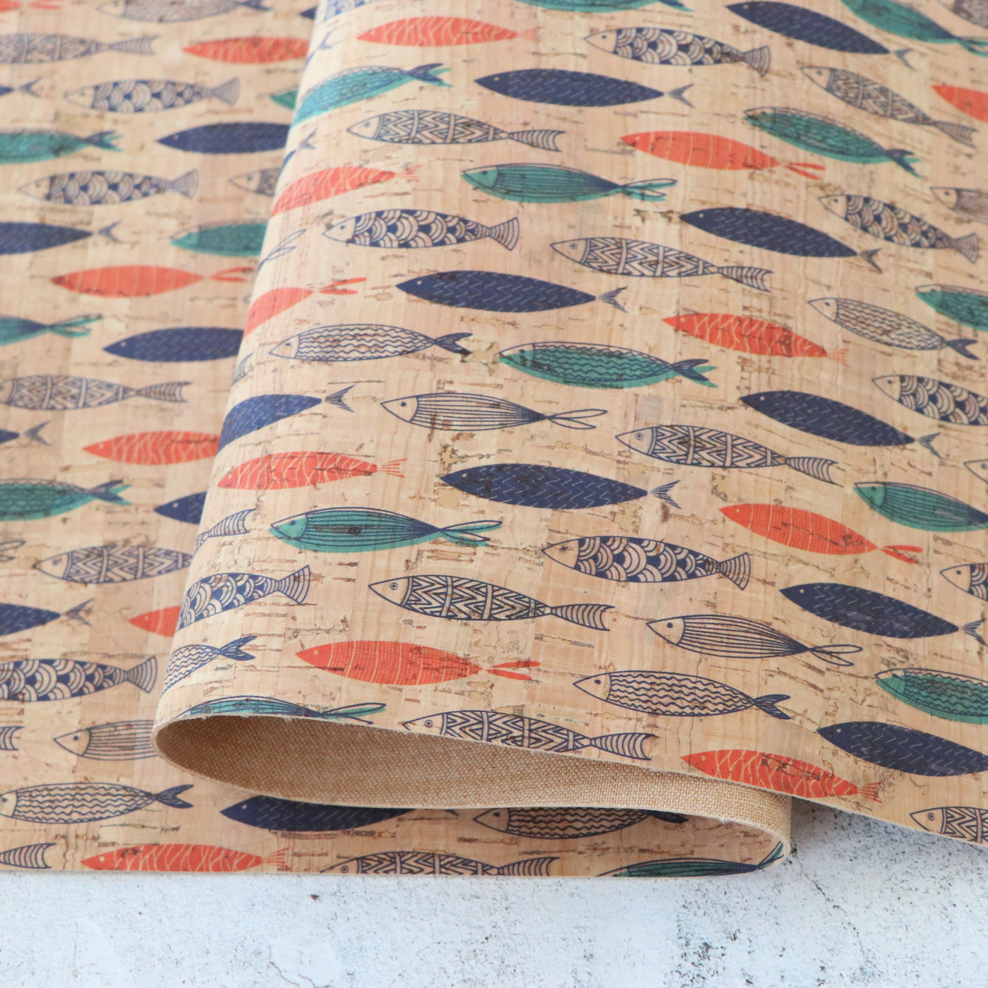 Portuguese Fish Cork Fabric