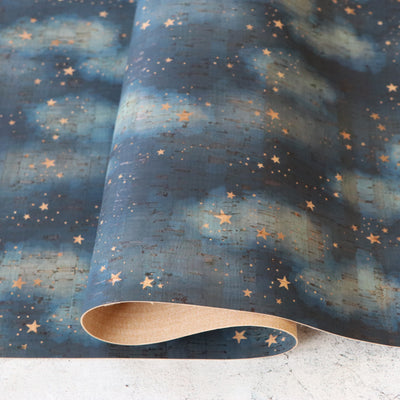 Starry Night Cork Fabric