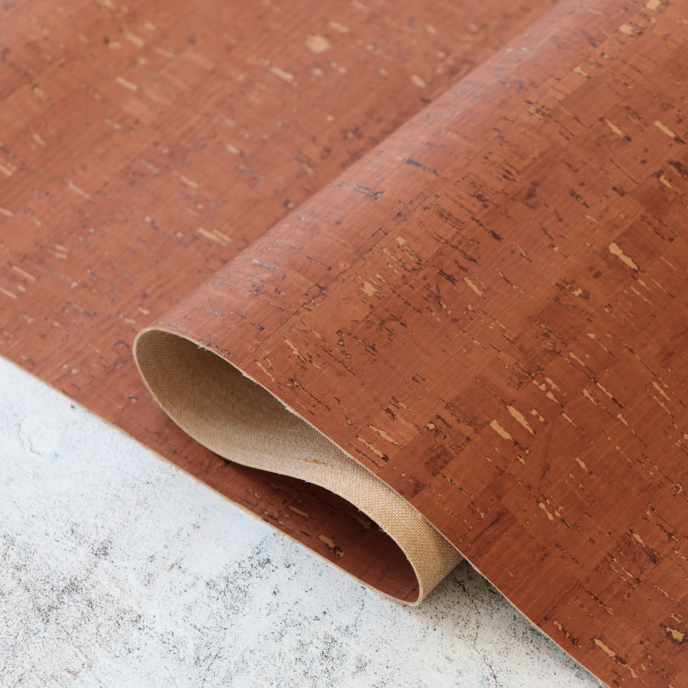 Packaged 1/2 Yard Cut: Rustic Zircon Cork Fabric