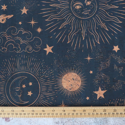 Zodiac Galaxy Cork Fabric