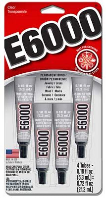 Adhesivo E-6000 4 tubos .18oz