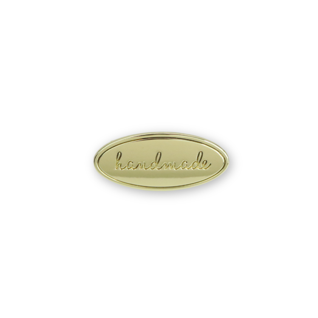 Metal Bag Label: Oval with Metal Bag Label: Oval with