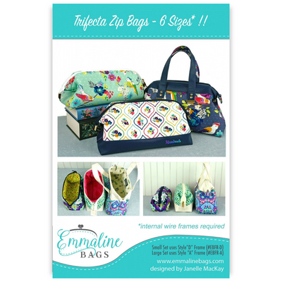Trifecta Bag Pattern (6 sizes) by Emmaline