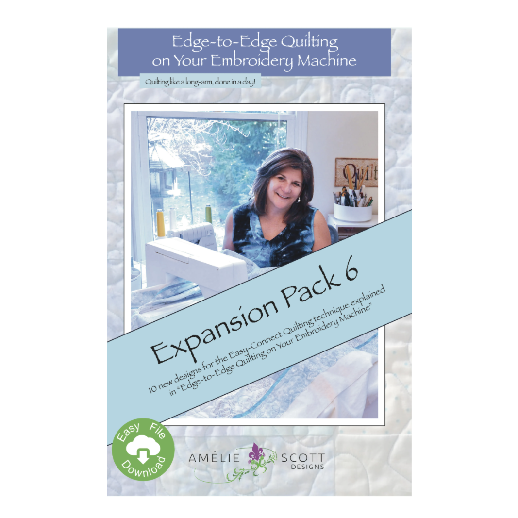 Edge-to-Edge Quilting on Your Embroidery Machine, Expansion Pack 6