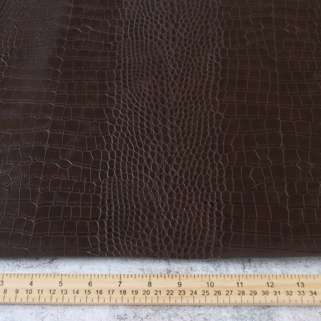 Woodland Brown Alligator Faux Leather – Sallie Tomato