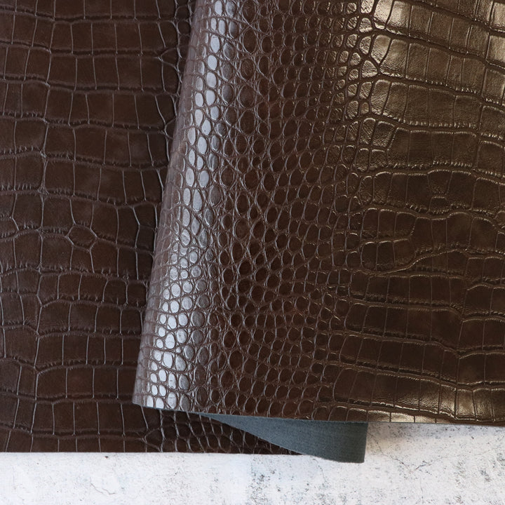 Woodland Brown Alligator Faux Leather – Sallie Tomato