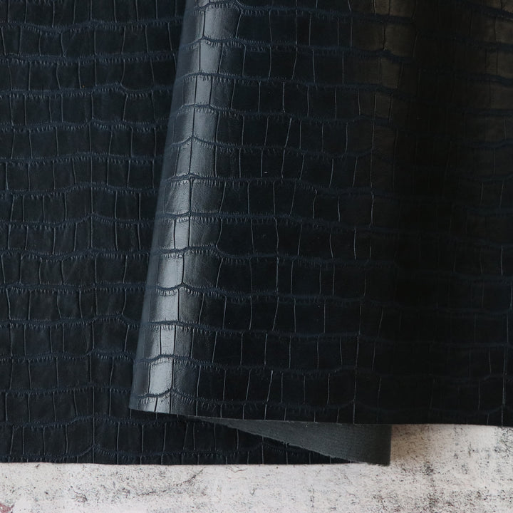 Navy Crocodile Faux Leather – Sallie Tomato