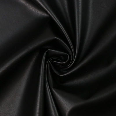 Packaged 1/2 Yard Cut: Black Lite Faux Leather