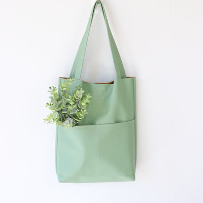 Packaged 1/2 Yard Cut: Eucalyptus Pebble Faux Leather