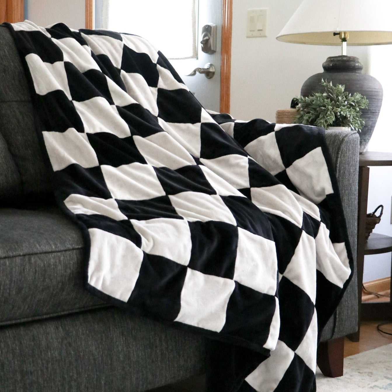 checkered blanket