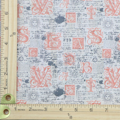Packaged 1/2 Yard Cut: Medieval Journal Cork Fabric