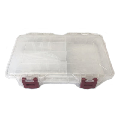4 Pack Clear Plastic Storage Compartment Box