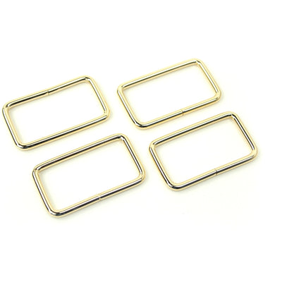 Gold 1 1/2" Rectangle Rings