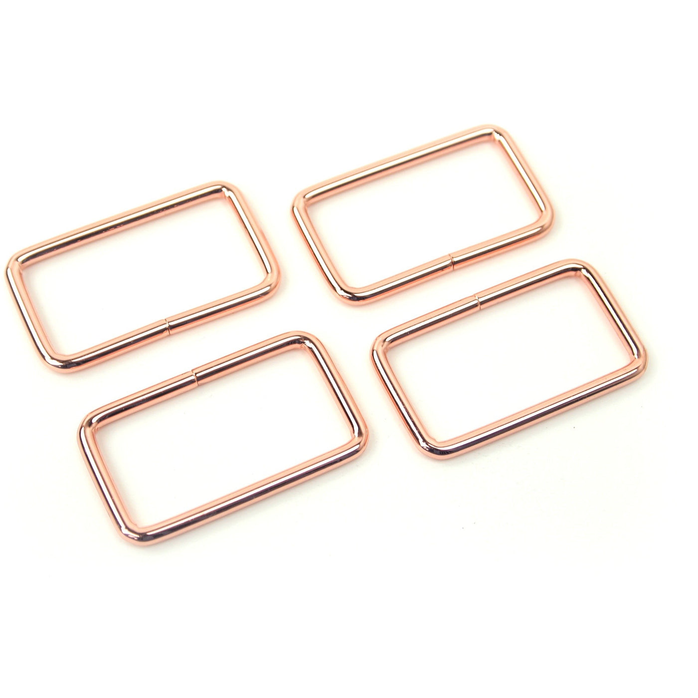 Rose Gold 1 1/2" Rectangle Rings