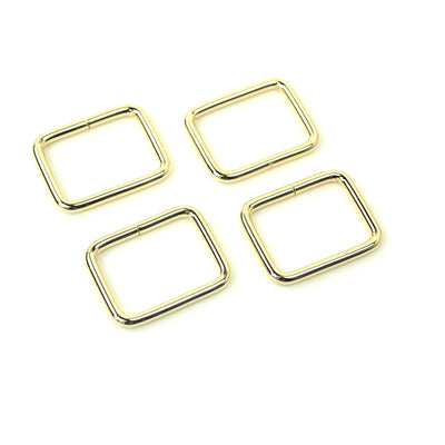 Gold 1" Rectangle Rings