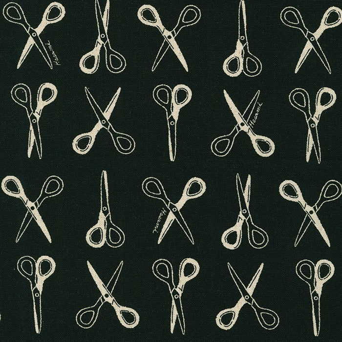 Robert Kaufman - Cotton Flax Prints - Scissors