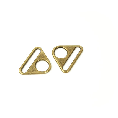 Two 1 1/2" Triangle Rings