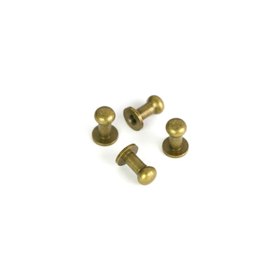 Four Tall 12mm Stud Buttons
