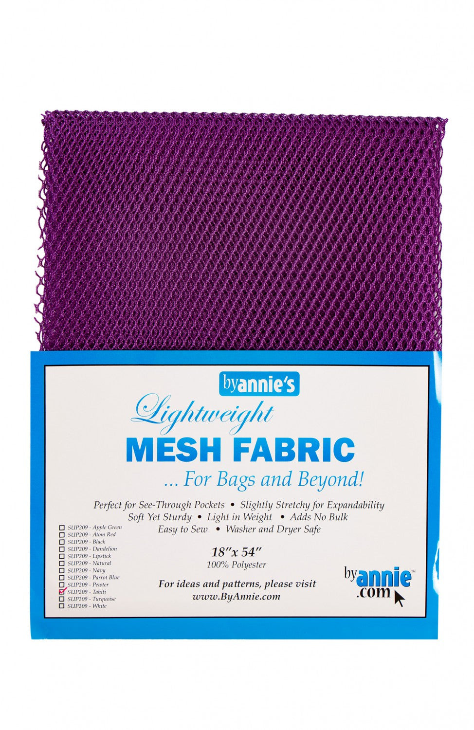 byannie's Mesh Fabric 18" x 54" Tahiti