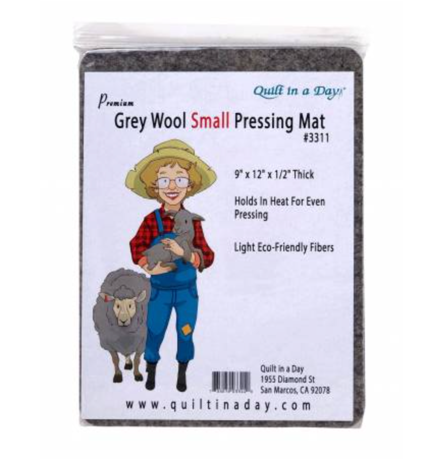 Grey Wool Small Pressing Mat