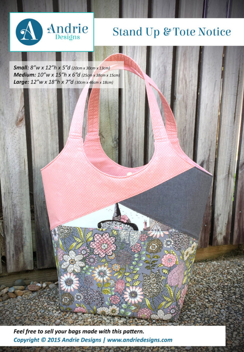Stand Up and Tote Notice Tote by Andrie Designs