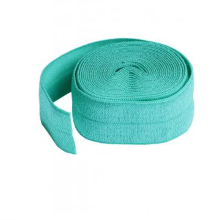 byannie's 3/4" Fold-Over Elastic 2 Yard Package Turquoise