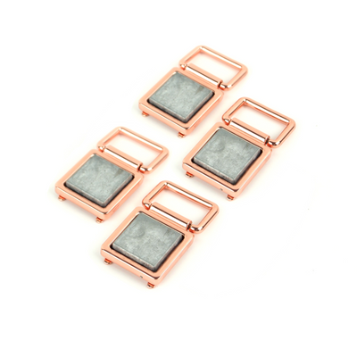 Rose Gold Fabric Covered Strap Connectors