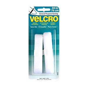 VELCRO Brand 3/4" x 30" Strip White