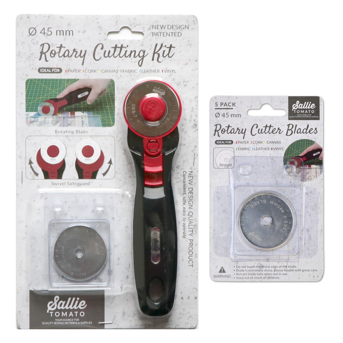 Sallie Tomato Rotary Cutting Kit & Blade Bundle