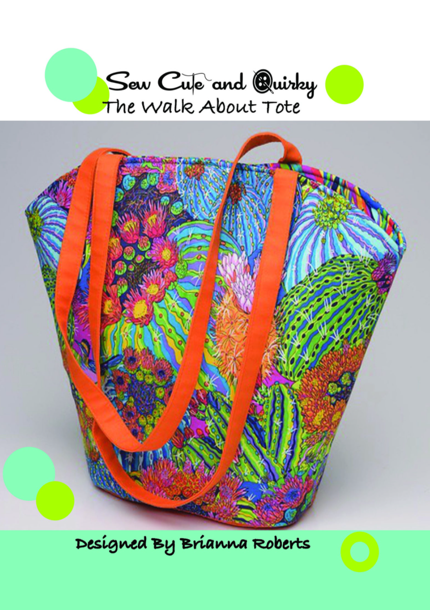 Walk About Tote Sewing Pattern by Sew Cute and Quirky – Sallie Tomato