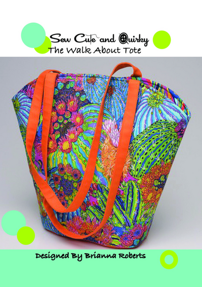 Walk About Tote Sewing Pattern by Sew Cute and Quirky